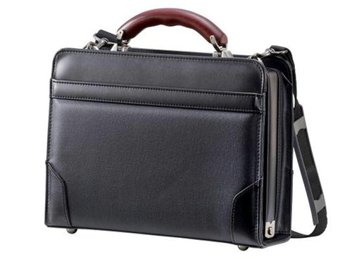 【豊岡鞄 三宅初治商店 MH5501 ブラック】木手ダレスポーチ